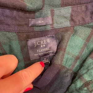Men’s J. crew flannel sz M slim